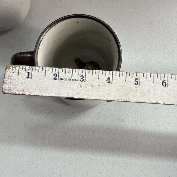 Ceramic Mug Set Of 2 With Hidden 3D Snail & Bunny 3.5" - Picture 4 of 12